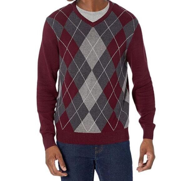 NWT Amazon Essentials Men's V-Neck Sweater - Picture 1 of 11